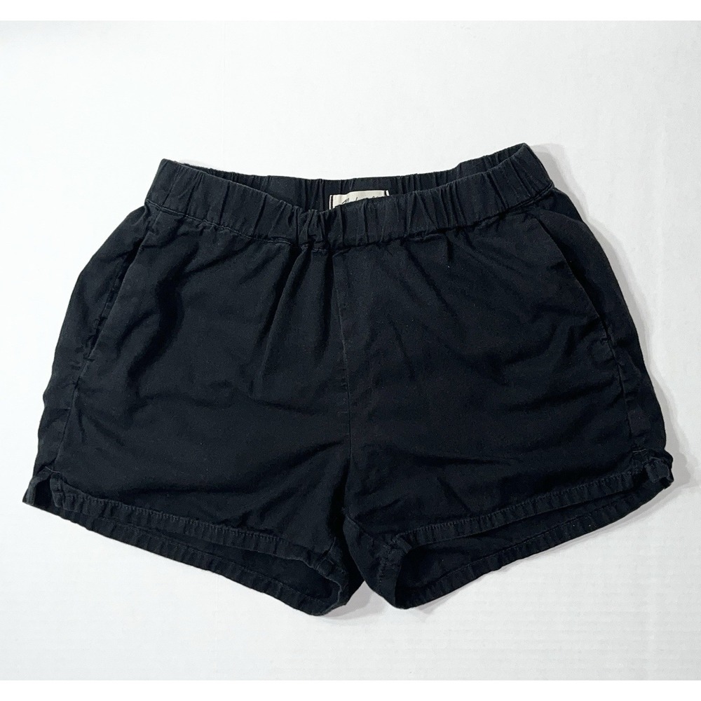 Madewell Pull On Shorts Women's Small Black Preppy Pockets Casual Boho